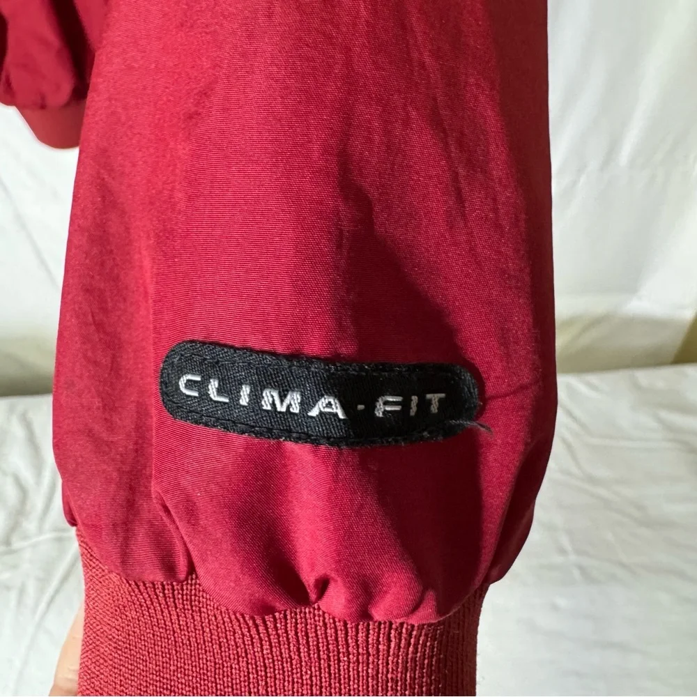 Nike Alabama Crimson Tide Clima-Fit Jacket L Red‎ Full Zip Windbreaker NCAA